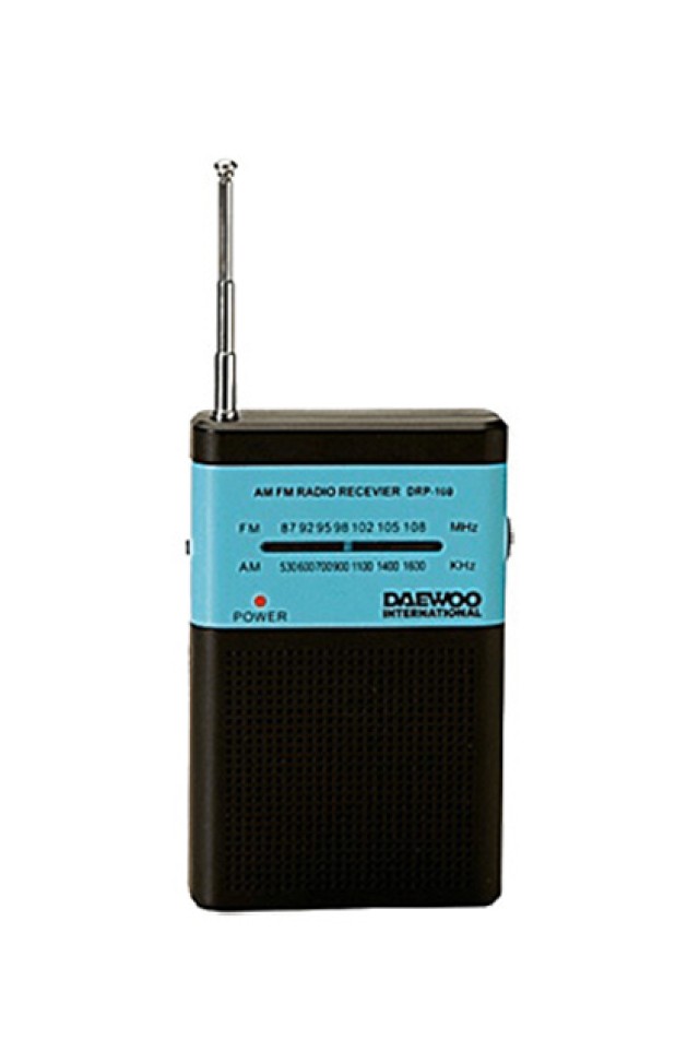 Daewoo DRP-100 Analog Pocket Radio AM / FM