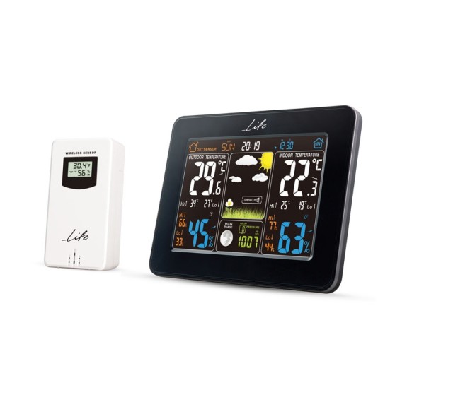 life WES-300 Weather Station with Indoor & Outdoor Temperature Measurement