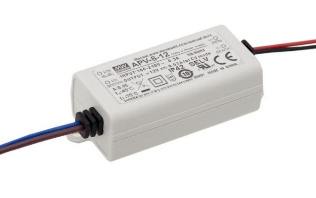 Mean Well APV-8-12 Fuente de alimentación 12V 0,67A, 8W