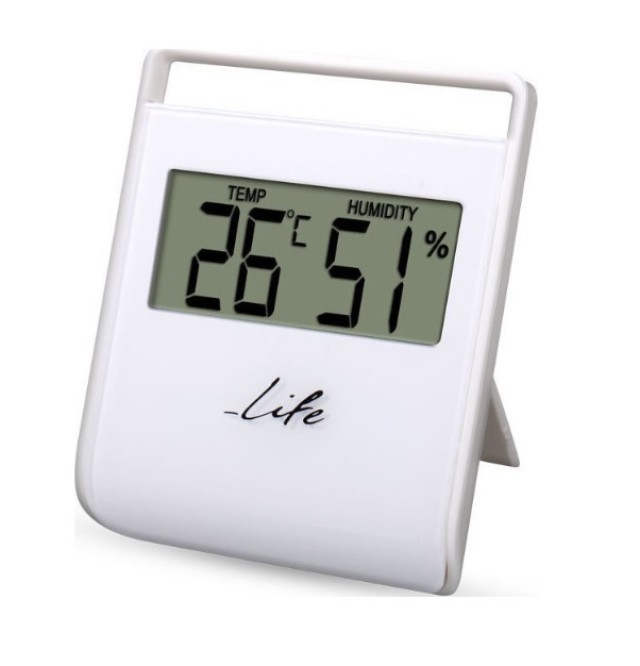 LIFE WES-102 Ψηφιακό Θερμόμετρο Υγρόμετρο Εσωτερικού Χώρου