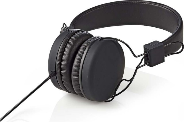 NEDIS HPWD1100BK On-ear Ακουστικά με Καλώδιο Μαύρο Χρώμα