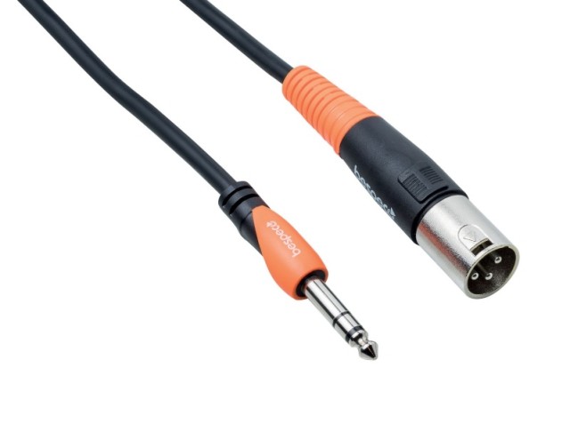 Bespeco SLSM100 XLR Cable macho a conector estéreo 1m