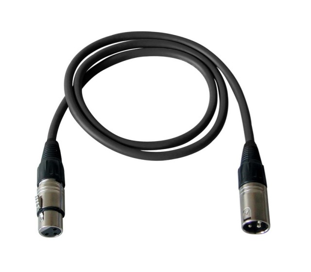 BESPECO IROMB100BK Cable de micrófono 1m XLR-XLR