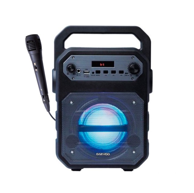 DAEWOO DSK-345B Altoparlante portatile Bluetooth 15 Watt per karaoke con microfono