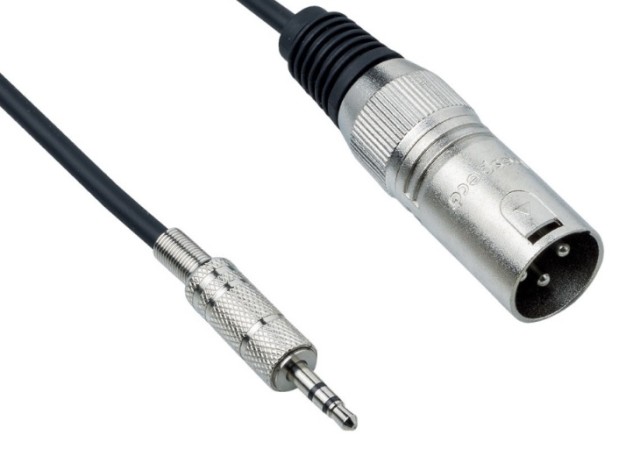 Bespeco EAMS200 Kabel 2m XLR Stecker in Miniklinke 3,5mm