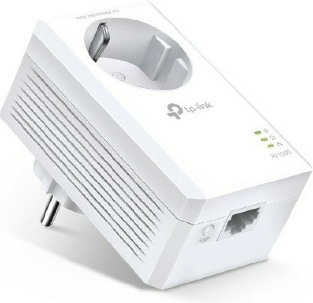 TP-LINK TL-PA7017P v1 Powerline per connessione cablata con presa Passthrough e porta Gigabit Ethernet