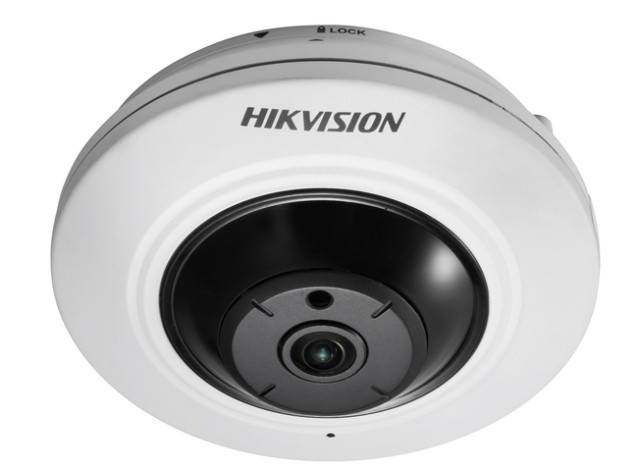 Cámara web Hikvision DS-2CD2955FWD-I Lente ojo de pez de 5MP 1.16 mm