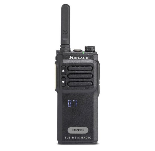 Midland BR03 Portable Professional Transceiver PMR446, VOX, Display