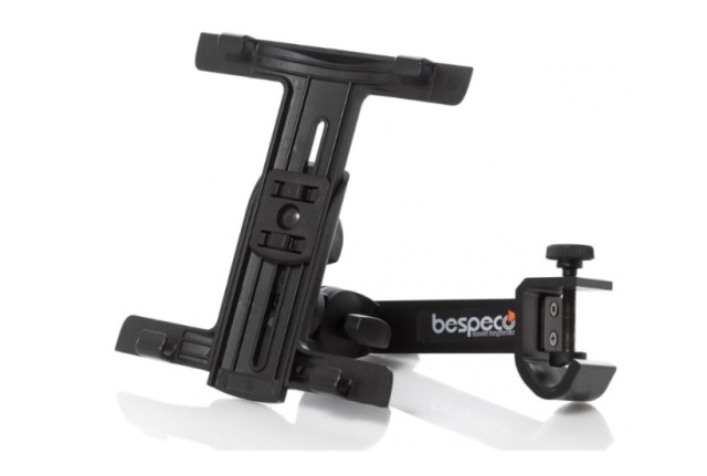 Bespeco TAB130 Tablet Ständer für Mikrofonständer Farbe Schwarz