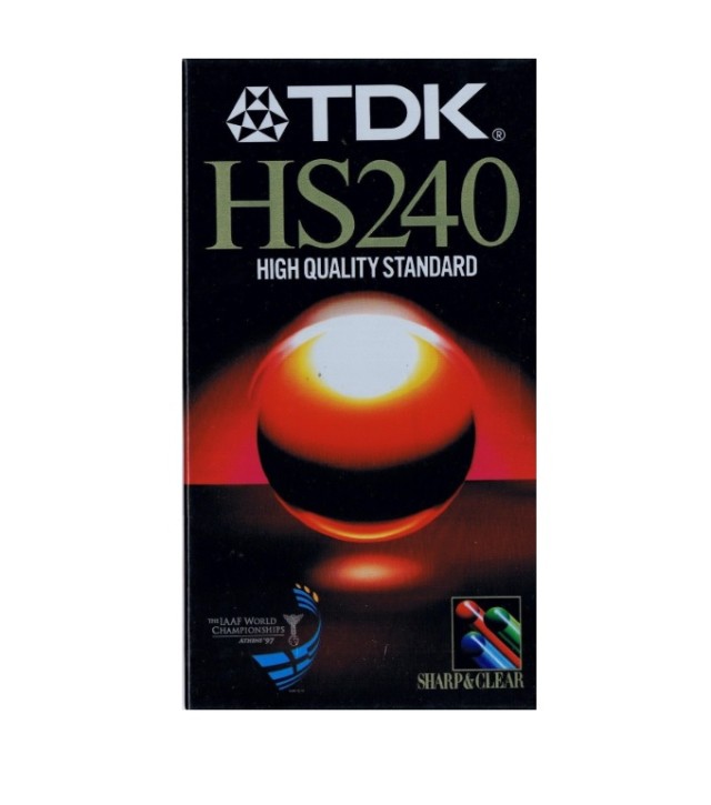 TDK HS240 VHS Video Recording Cassette 240min PAL / SECAM E-240 / 343m Piece