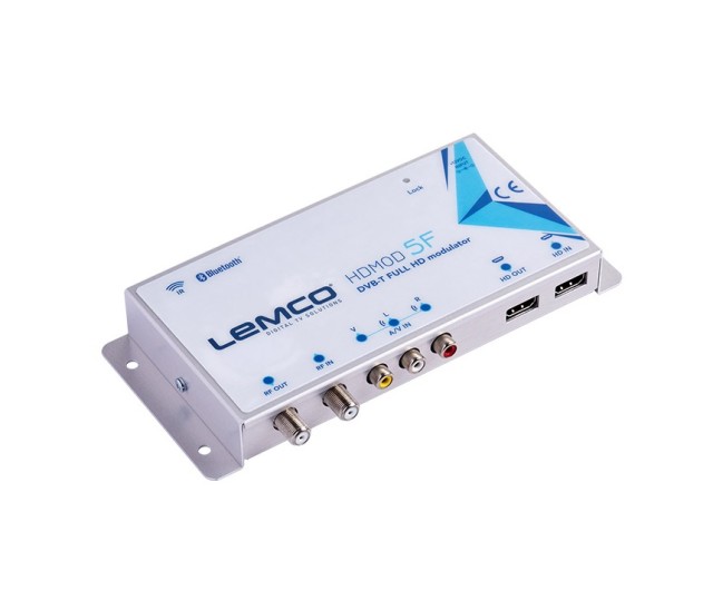 LEMCO HDMOD-5F Modulatore Digitale CVBS / HDMI FullHD in RF DVB-T, RF loop-through + IR TX