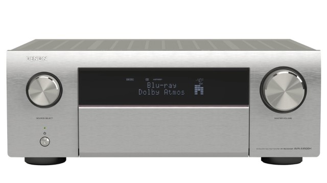 Amplificador de radio de cine en casa plateado Denon AVR-X4500H 9.2 ch