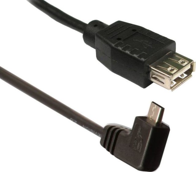 Powertech Μετατροπέας micro USB male σε USB-A female (CAB-U028)