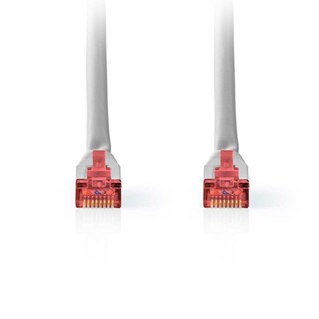 NEDIS CCGL85220GY100  Καλώδιο δικτύου CAT 6, S/FTP, 10m σε γκρι χρώμα.