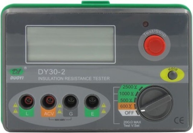 ΜΕΓΓΕΡ (ΤΕΣΤ ΜΟΝΩΣΗΣ) 2500V DY30-2 DYI