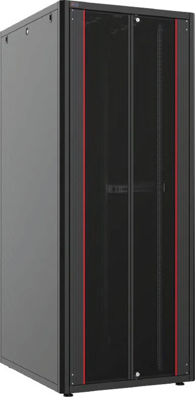 Mirsan GTN42U88.01 Επιδαπέδια καμπίνα 42U με Βάθος 80 cm & Πλατος 80cm Μαύρο