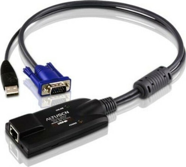 Atenas - KA7570 - Adaptador USB VGA KVM 10cm