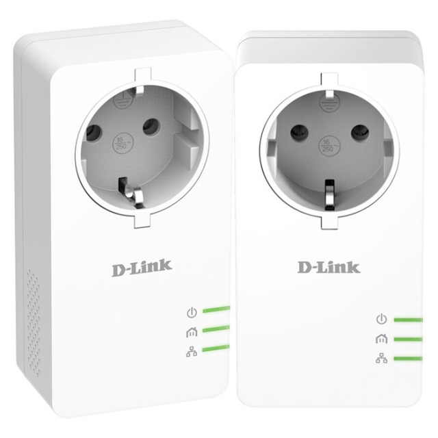 STARTER KIT PASSTHROUGH D-LINK DHP-P601AV POWERLINE AV2 1000 HD GIGABIT