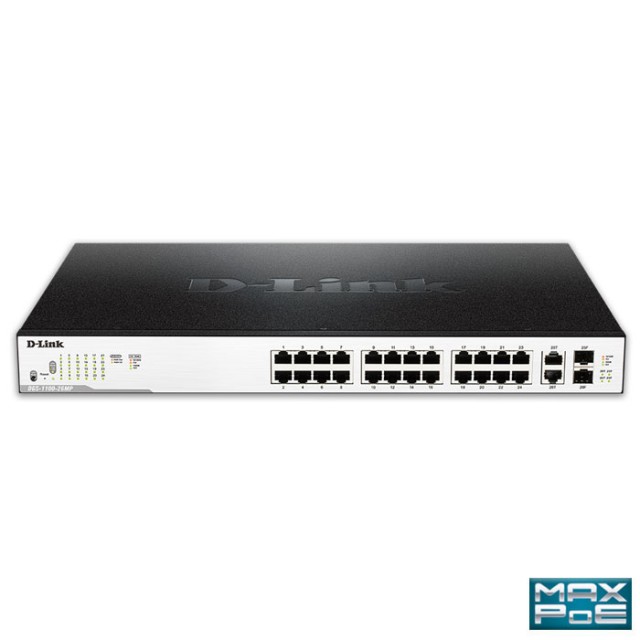 D-LINK DGS-1100-26MP MAX POE EASYSMART MANAGED GIGABIT 24 x POE, 370W