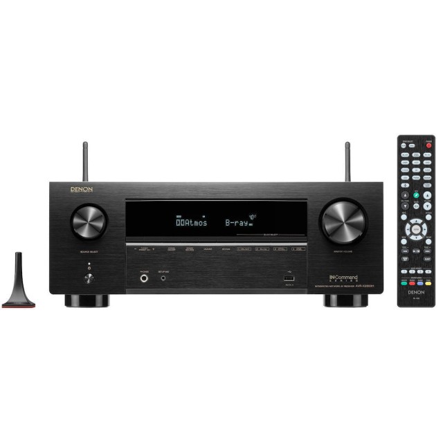 Denon AVR-X2800H Heimkino-Radioverstärker 4K / 8K 7.1-Kanal 95W / 8Ω 125W / 6Ω mit HDR und Dolby Atmos Black