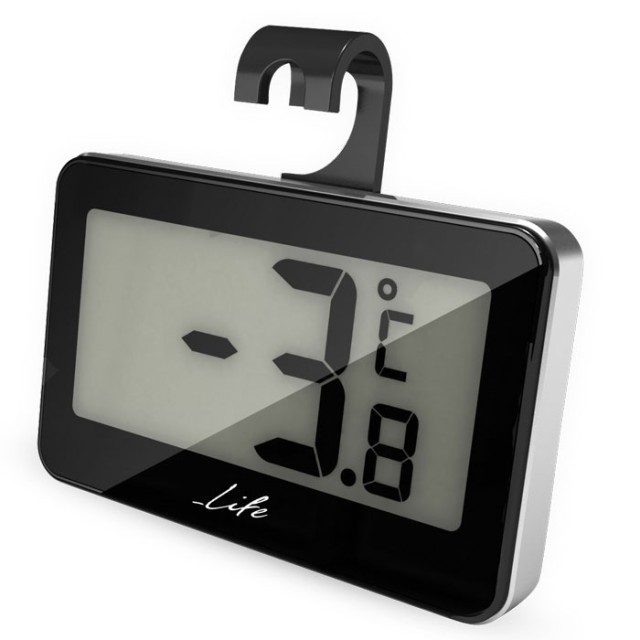 LIFE Fridge Mini Thermometer Black