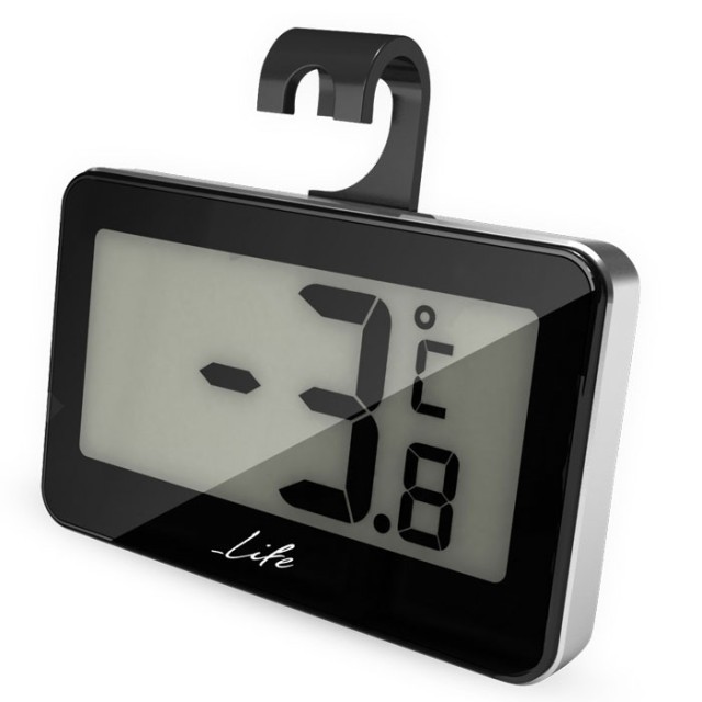 LIFE Fridgy Mini Thermometer Black