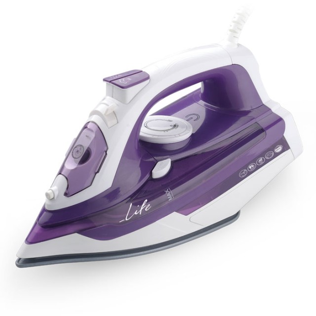 LIFE Silky Purple Ατμοσίδερο με πλάκα κεραμικής επίστρωσης, 2600W