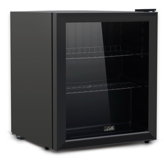 LIFE Vitrine Mini Bar Ψυγείο Βιτρίνα 42L Μαύρο με Γυάλινη Πόρτα
