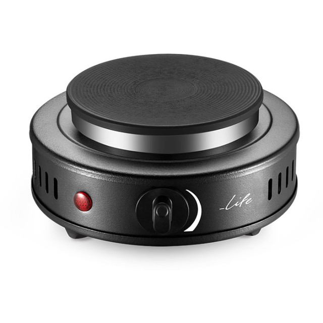 LIFE MATAKI Black Επιτραπέζια ηλεκτρική εστία, 500W.