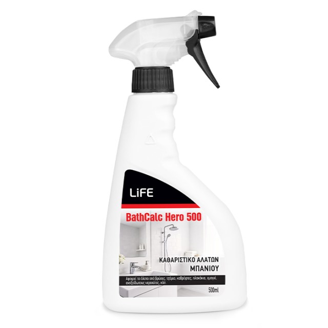 LiFE BATHCALC HERO 500 Καθαριστικό αλάτων μπάνιου, 500ml