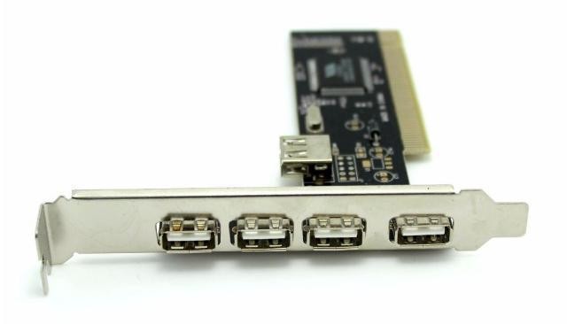 Powertech, SLOT-011, Κάρτα Επέκτασης PCI to USB 2.0, 4+1 ports, Chipset VIA6212