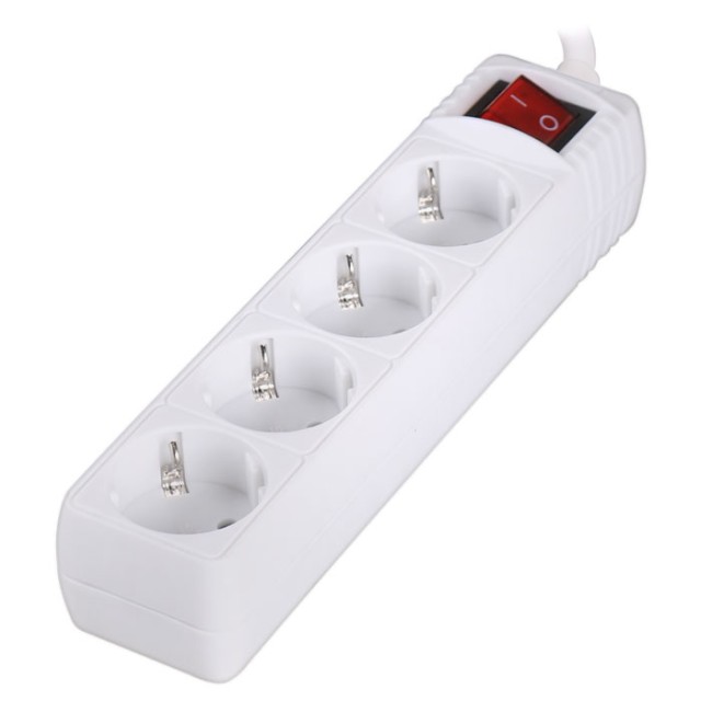 SONORA PSW401 MULTI-LUGAR 4-LUGARES CON INTERRUPTOR 1,5m BLANCO