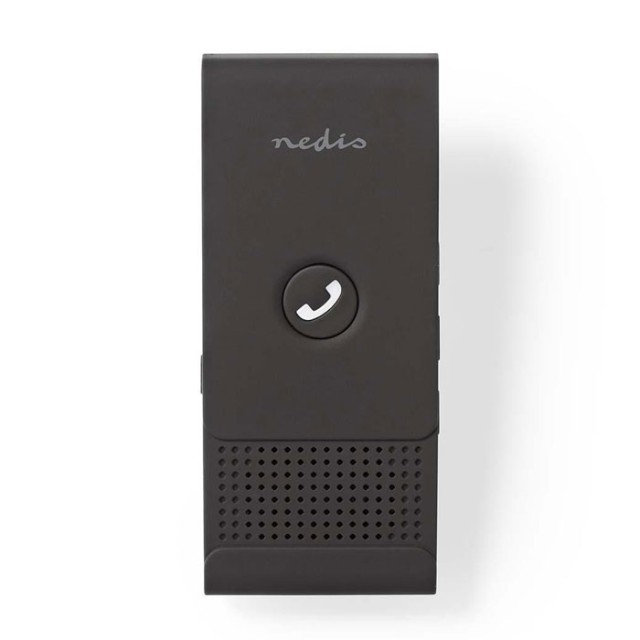 NEDIS CKIT100BK Car Kit, Bluetooth, hasta 2 teléfonos inteligentes, máximo 12 horas de tiempo de conversación