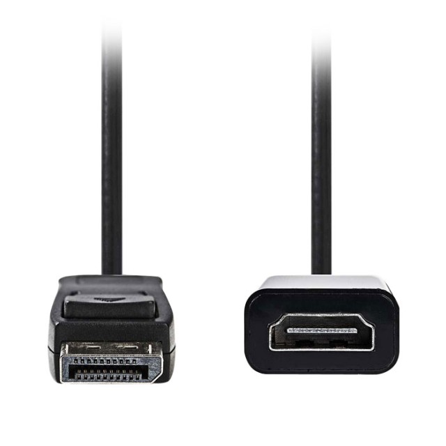 NEDIS CCGP37150BK02 DisplayPort - Cavo HDMI, DisplayPort maschio - HDMI, uscita, 0.
