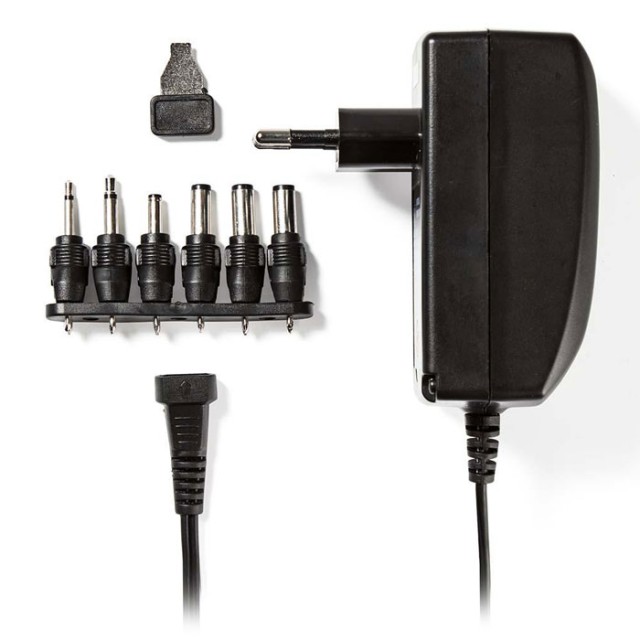 NEDIS ACPA007 Universal AC Power Adapter, 3 / 4.5 / 6 / 7.5 / 9/12 VDC, 2.25 A