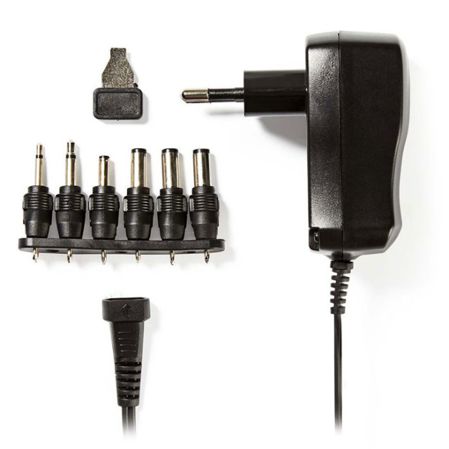 Adaptador de corriente CA universal NEDIS ACPA006, 3 / 4.5 / 5/6 / 7.5 / 9/12 VCC, 0.6 A