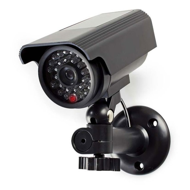 NEDIS DUMCBS10BK Telecamera di sicurezza fittizia, Bullet, IP44, nera