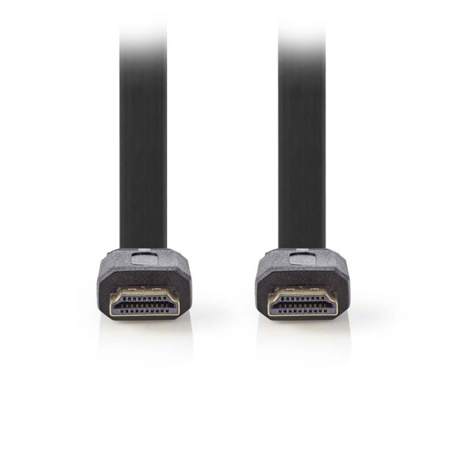 NEDIS CVGP34100BK100 Flacher High Speed ​​​​HDMI-Anschluss - HDMI-Anschluss, 10m, Schwarz