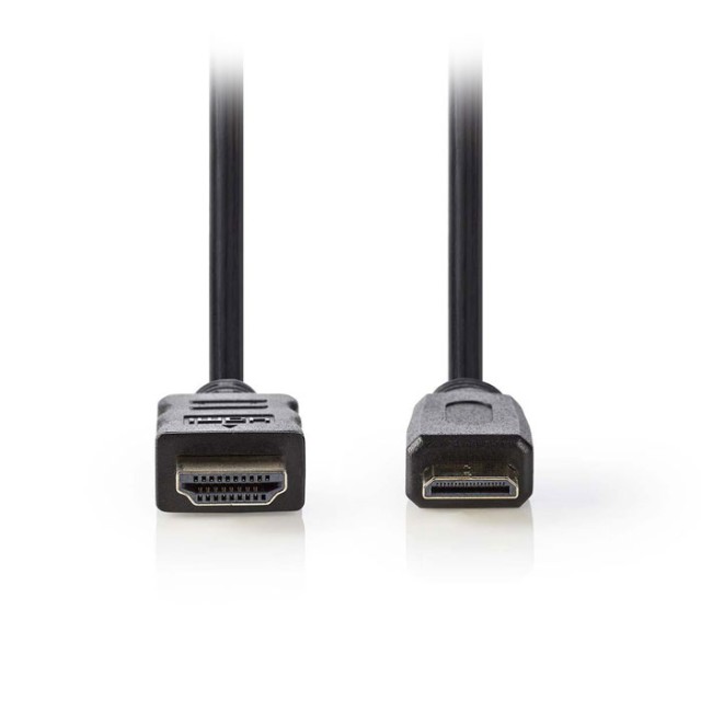 NEDIS CVGP34500BK50 Cable HDMI de alta velocidad con Ethernet, HDMI - HDMI Mini, 5 m, B