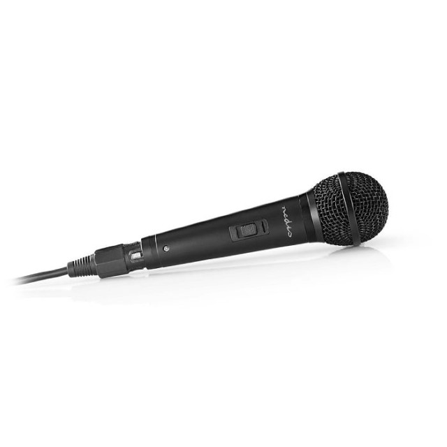 Micrófono con cable NEDIS MPWD25BK, sensibilidad de -72 dB +/- 3dB, 85 Hz - 11 kHz, 5 m