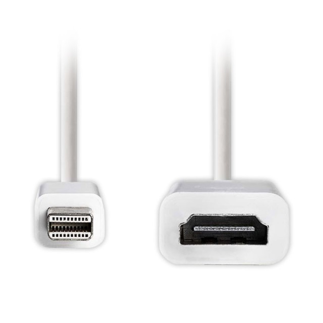 NEDIS CCGP37650WT02 Mini DisplayPort Stecker - HDMI-Ausgang, 0.2 m, Weiß