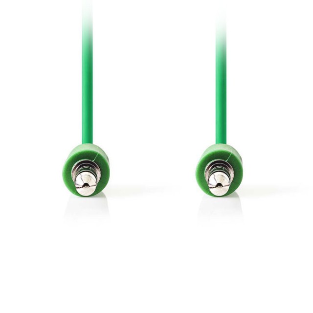 NEDIS CAGP22005GN10 Cable de audio estéreo, 3.5 mm macho - 3.5 mm macho, 1 m, verde