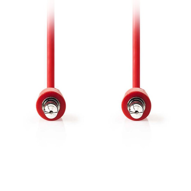 NEDIS CAGP22005RD10 Stereo-Audiokabel, 3.5 mm Stecker - 3.5 mm Stecker, 1 m, Rot