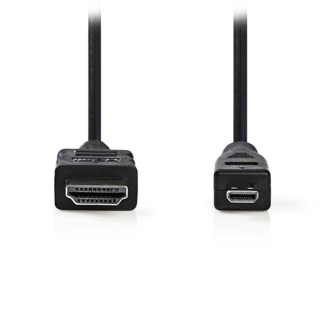 NEDIS CVGP34700BK20 Cavo HDMI ad alta velocità con Ethernet, 2 m, nero