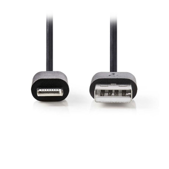 NEDIS CCGP39300BK10 Cavo di sincronizzazione e ricarica Apple Lightning 8 pin maschio-USB A maschio, 1 metro