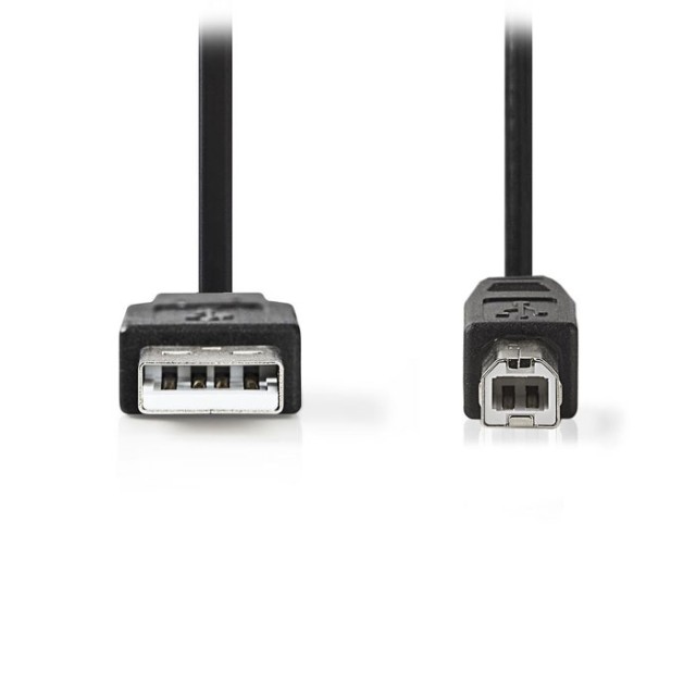 NEDIS CCGP60100BK10 USB 2.0 Cable A Male-B Male, 1.0 m Black