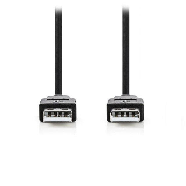 NEDIS CCGP60000BK20 Cable USB 2.0 A Macho-A Macho 2.0m Negro