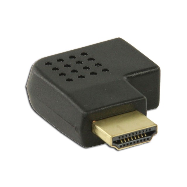 NEDIS CVGP34904BK Adaptador HDMI Conector HDMI-HDMI Hembra en ángulo recto Negro