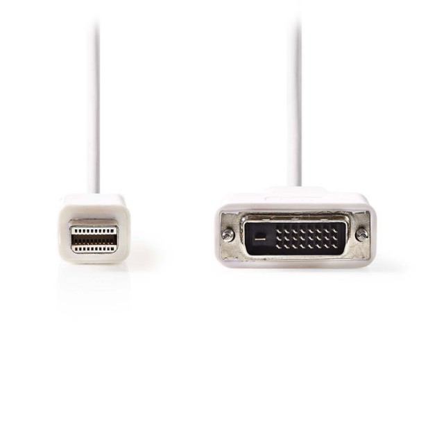 NEDIS CCGP37700WT20 Cable Mini DisplayPort-DVI Mini DisplayPort Macho-DVI-D 24+1 2m