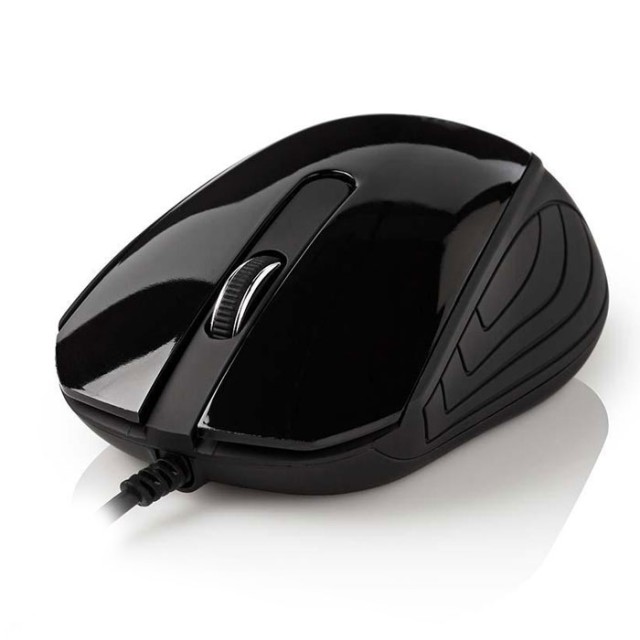 NEDIS MSWD300BK Wired Desktop Mouse 1000 dpi 3-Button Black